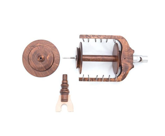 Kromski Jumbo-Flyer-Set – für Minstrel-Spinnrad – Walnuss