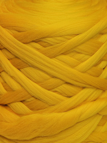 Kromski Merino Kammzug Standard in Sonnenblume, Farbe 92