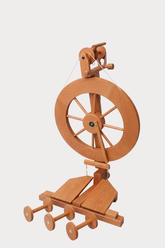 Lendrum 50th Anniversary Cherry Spinning Wheel Base Set