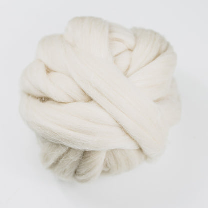 Kromski Merino Kammzug Standard in Naturweiß (ungefärbt), Farbe 55