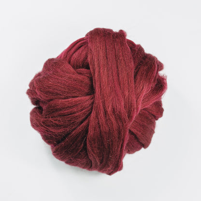 Kromski Merino Kammzug Standard in Bordeaux, Farbe 9
