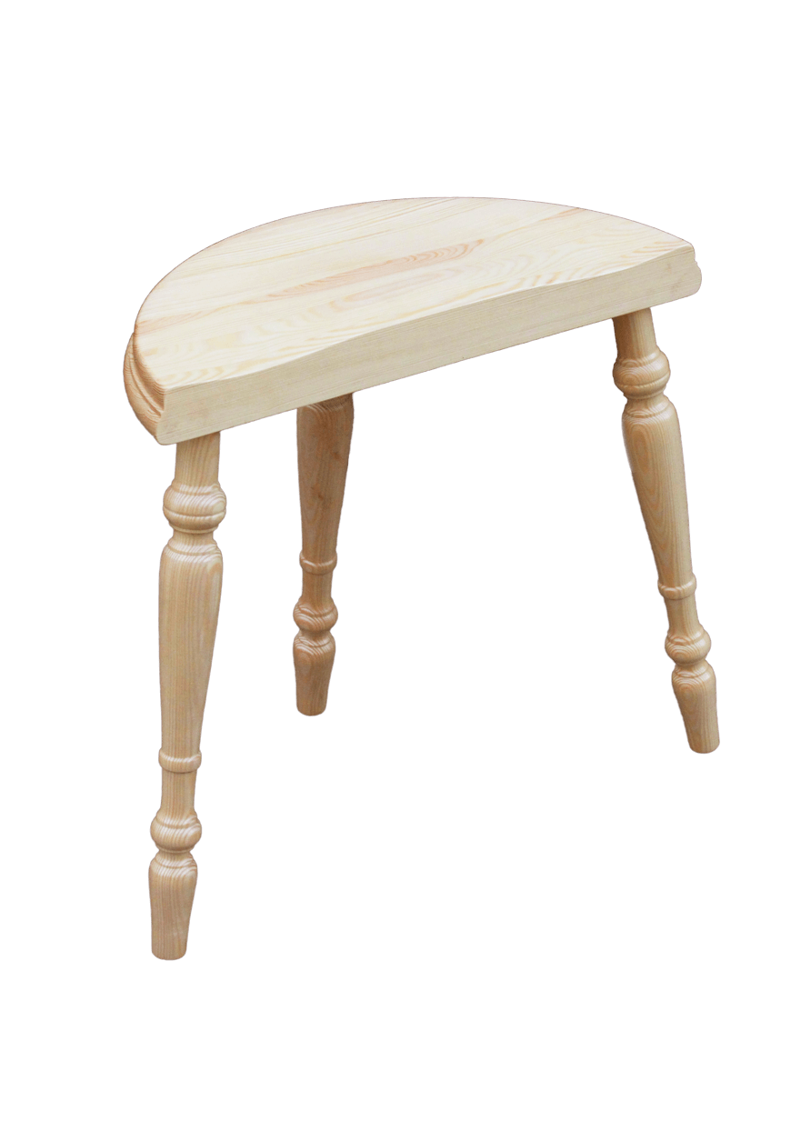 Kromski Spinnhocker — ergonomischer Sitzhocker aus Erlholz für Spinnsessions