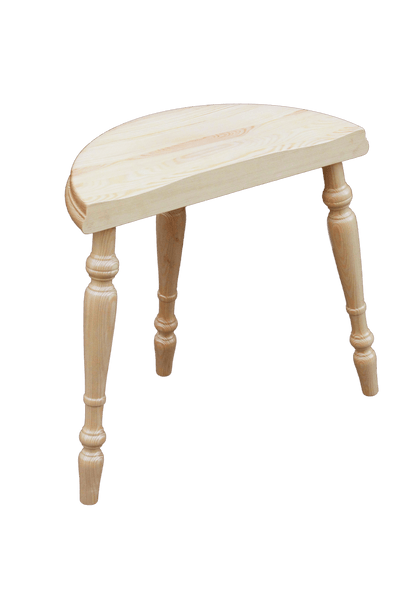 Kromski Spinnhocker — ergonomischer Sitzhocker aus Erlholz für Spinnsessions