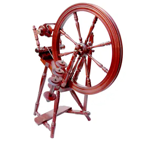 Kromski Interlude Spinnrad in Mahagoni Farbe