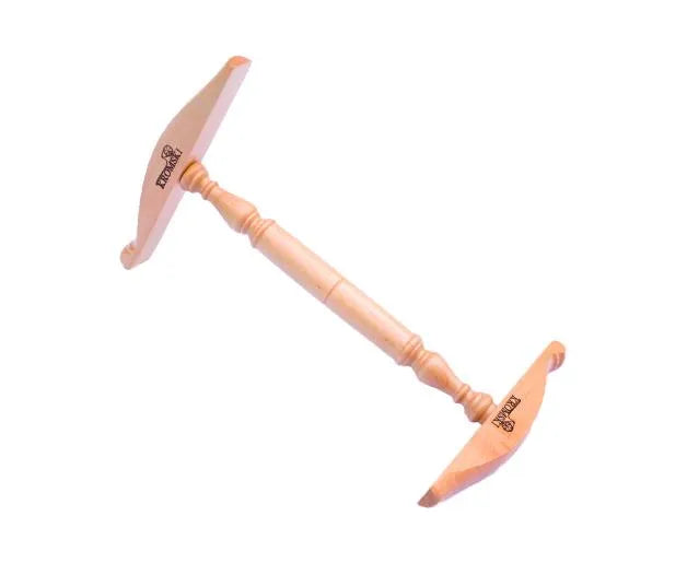 Kromski Kreuzhaspel Niddy Noddy klar lackiert - natürliche Holzoptik zum Garnwickeln