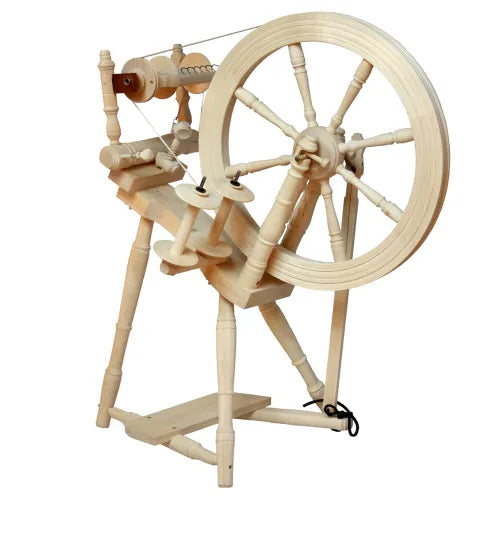 Kromski Prelude Spinnrad, naturbelassen, klassisches Design
